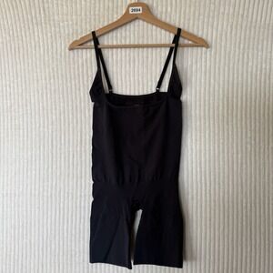 Skims sold n/a Open Bust Shortie Bodysuit Black Sz n/a sold